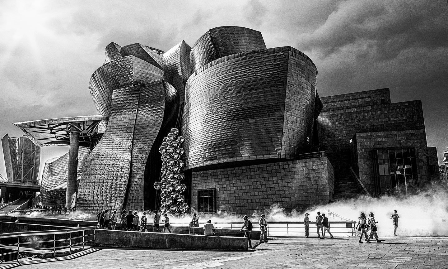 Guggenheim en blanco y negro