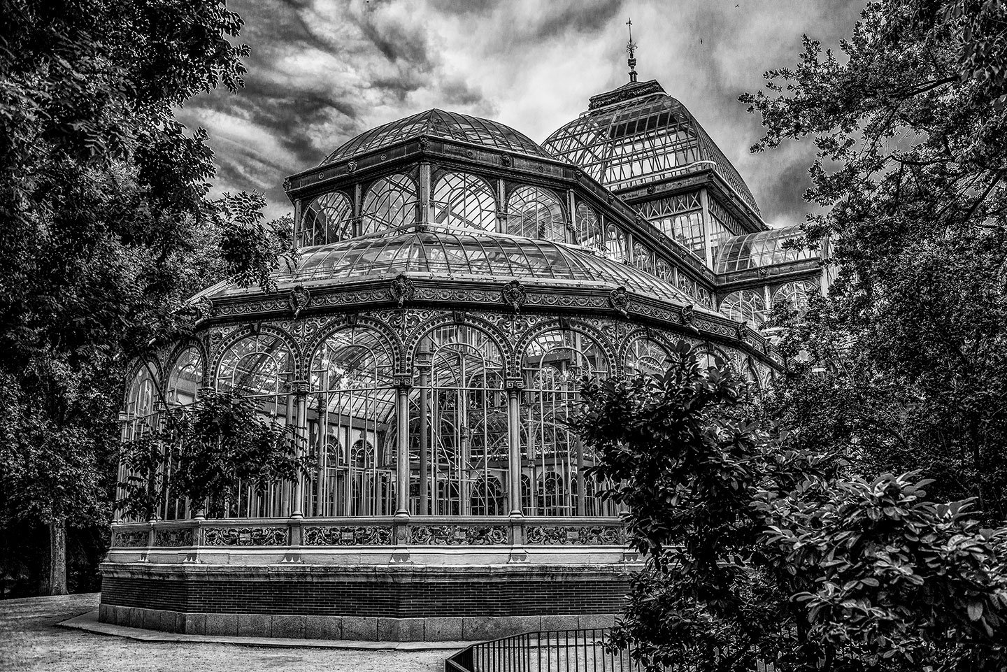 Trasera del Palacio de Cristal